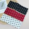 1 peça Feminino Elegante Doce Estampa de Bolinhas Tecido Elástico Ponto Faixa Esportiva para Cabelo, Adequada para Diário, Fitness, Corrida Absorvente de Suor Faixa de Cabelo Lenço