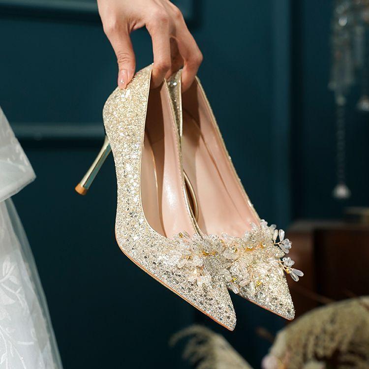 Beautiful and versatile, comfortable pointed thin heel single shoes for women, new niche design women's single shoes in spring and summer 2025