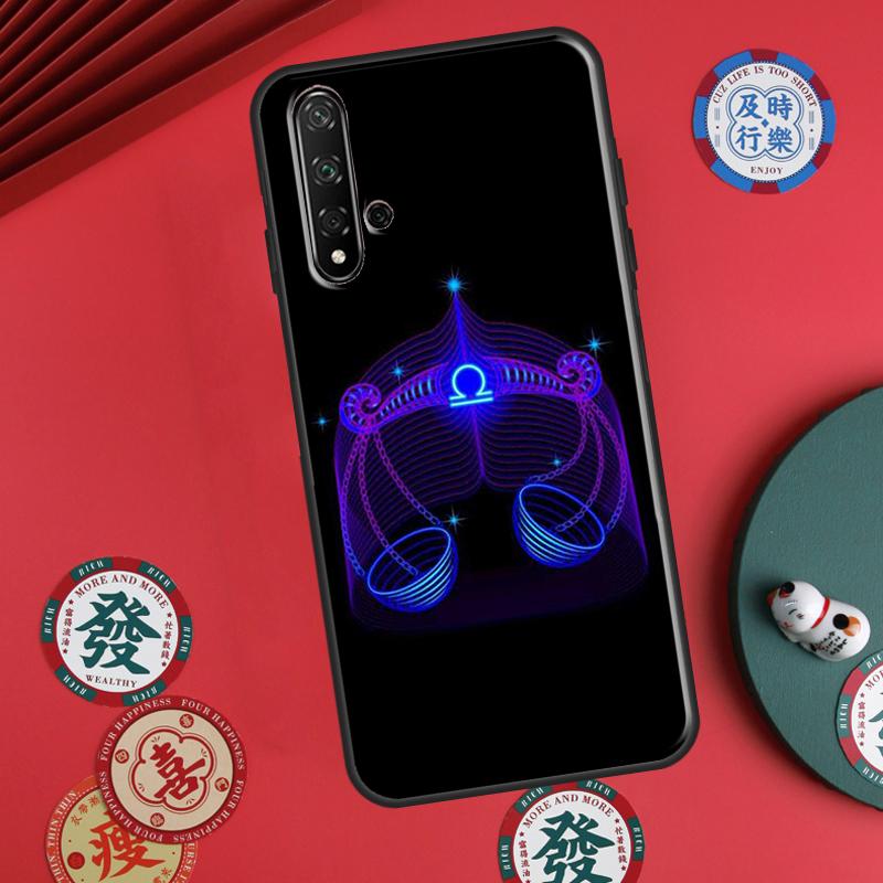 Neon Zodiac Signs For Huawei P60 Pro P30 P40 Lite Nova 7i 8i 11i 12i 12s 10 9 SE Y90 Y60 Y70 Y72 Y61 Y91 Case