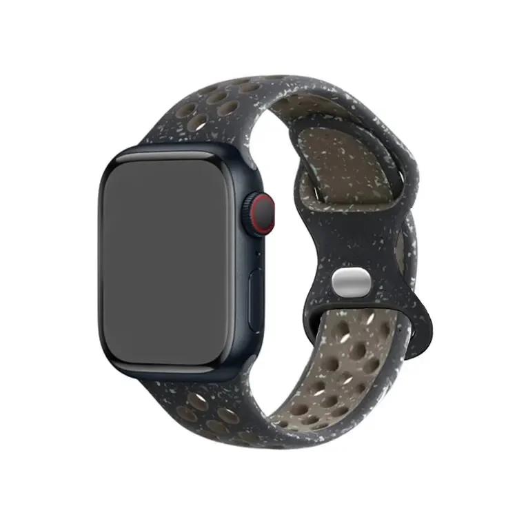 Silicone Strap for Apple Watch Band Ultra2 49mm Series 9 8 7 41mm 45 Mm 38mm 42mm Sport Bracelet iWatch 7 6 SE 5 4 3 44mm 40mm