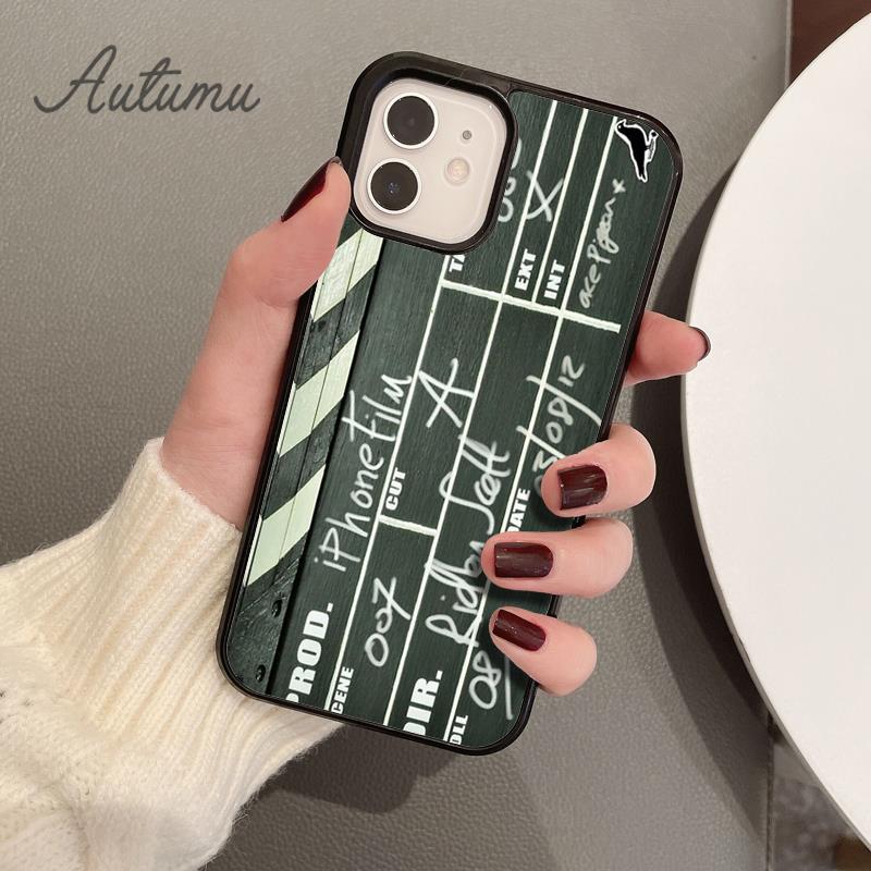Clapper board Phone Case for iPhone 11 12 13 14 Pro Max mini X XR XS SE 2020 5 6S 7 8 Plus Samsung Galaxy S21 S22 Cover shell