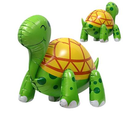 Ballon de tortue de mer mignon animaux gonflables 4D tortues en aluminium gonfler des animaux décorations mignonnes sur le thème des tortues pour la jungle forêt zoo