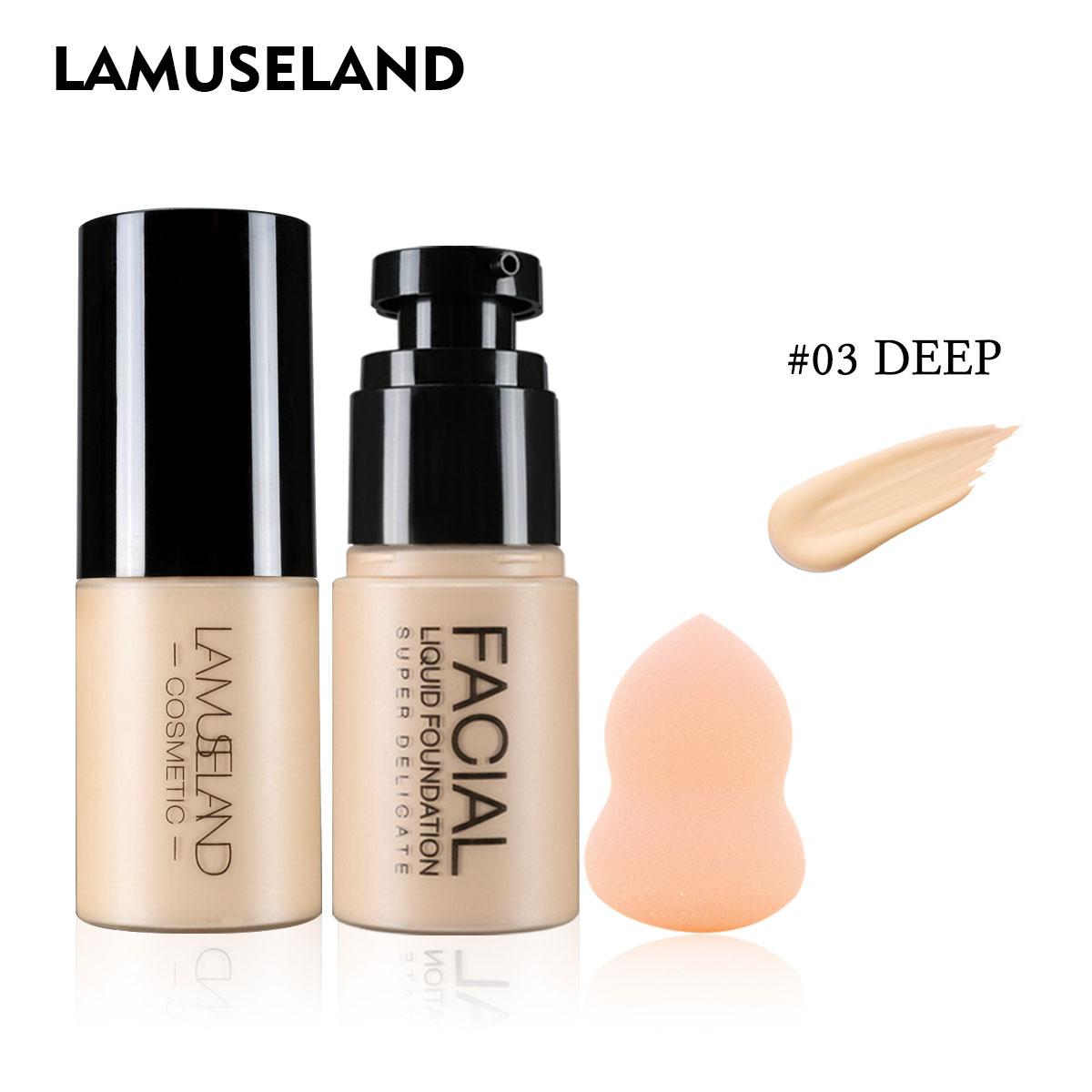 

Жидкая тональная основа LAMUSELAND с пуховкой в ​​форме тыквы #LAS304