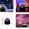 Color-changing Moon Galaxy Projector Light USB Plug-and-Play Flashing Light Effect RGB Projector Lamp Christmas Tree Mini