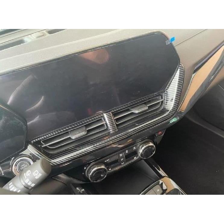 Carbon Fiber Center Air Outlet Vent Cover Trim For Chevrolet Trax 2023 2024 2025