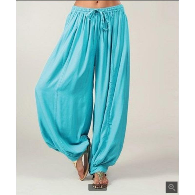 QICED Damenmode, lässig, einfarbig, bedruckt, Hosen und Caprihosen