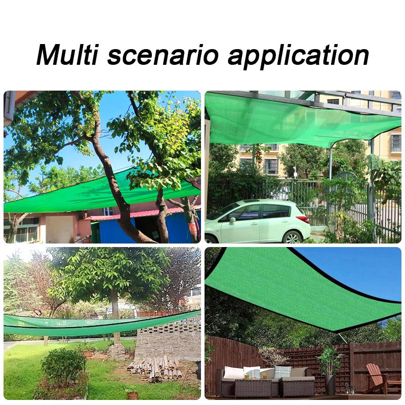 1PC UV Protection Outdoor Shade Cloth with Grommets Breathable & Lightweight Perforated Sun Shade Net for Patio Outdoor