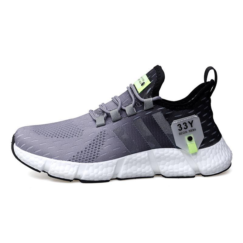 Men's and women's shoes sports shoes summer shoes running shoes flying woven breathable running shoes lightweight mesh men's and women's casual sh