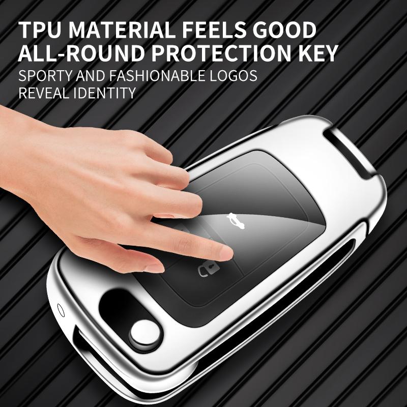 New Zinc Alloy Leather Car Key Case Cover Protector For Buick Chevrolet Cruze Aveo Trax Opel Astra Corsa Meriva Zafira Antara J