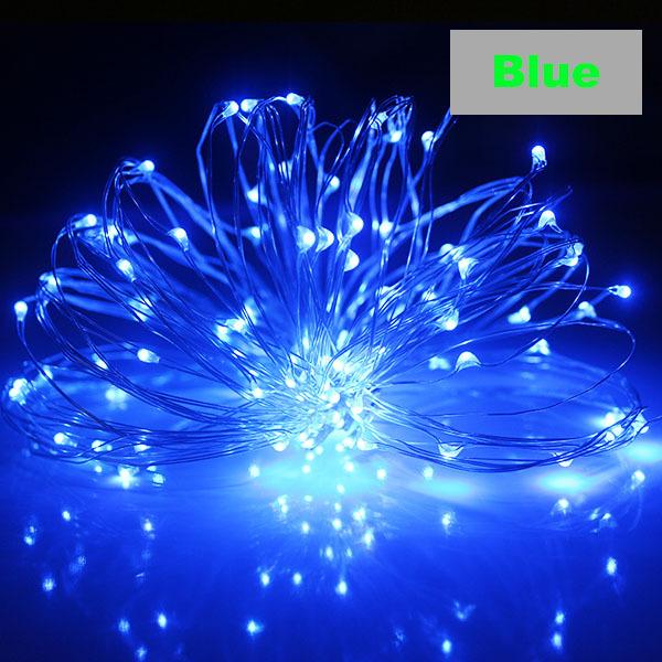 1-5M Copper Wire String Lights Battery Powered LED Fairy String Lights Lamps for Christmas Holiday Wedding Party Fairy