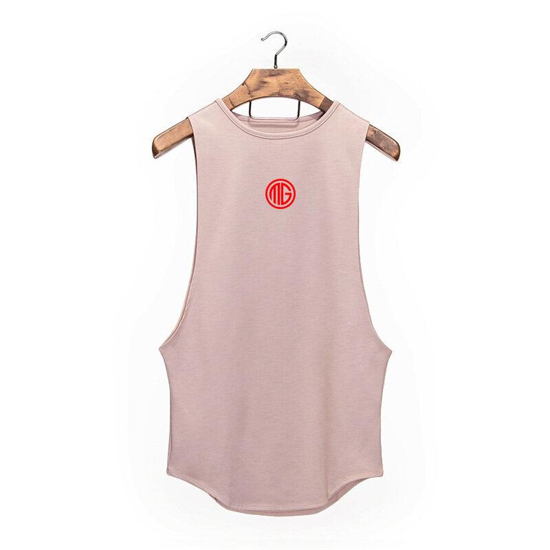 

Muscleguys Брендовая одежда фитнес одежда мужчины силод танк топ мужчины бодибилдинг стрингеры мужские синглет тренажерный зал танктоп одежда для тренировок для мужчин L розовый