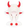 Winter Warm Hat Coral Fleece Halloween Party Hat Ear Hat Polar Fleece Bull Horn Cap For Halloween Party Womens Neck