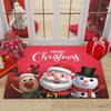 1PC 40*60cm Christmas Entry Door Foot Mat Christmas Carpet Floor Mat Bathroom Non-slip Absorbent Floor Mat Holiday Door Mat Home Decoration
