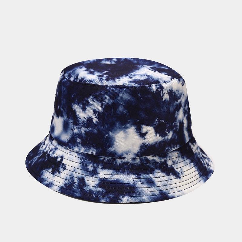 3D Printed Pattern Fisherman Hat Tie Dye Double-sided Basin Hat for Men Women Summer Outdoor Sun Protection Sunshade Hat