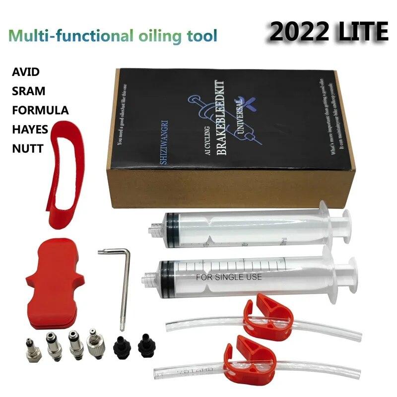 

SHIZIWANGRI Bicycle Brake Oil Bleed Kit Tools For SHIMANO, SRAM, Avid, MAGURA Series Hydraulic Disc MTB Road Bike Brake Repair 2022 LITE
