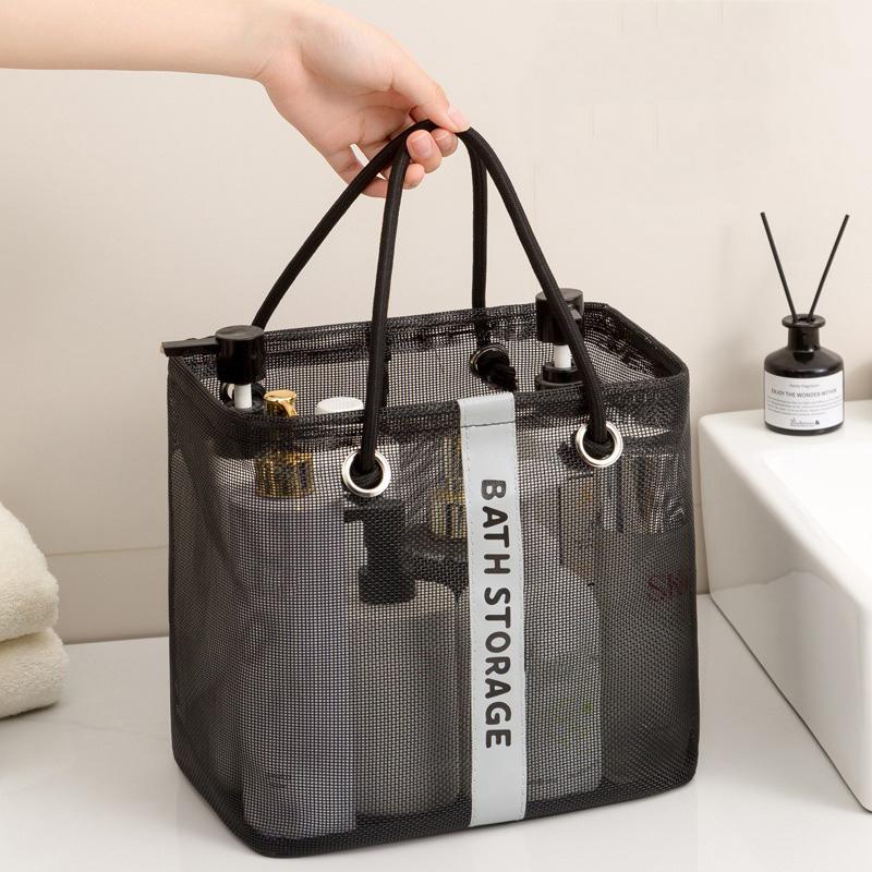 Duża siatkowa torba plażowa piaskoodporna torba podróżna z przegródką na kosmetyki zewnętrzna torba tote wodoodporna torba basenowa torba tote o dużej pojemności