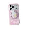 Polka Dot Bear Rabbit Magnetic Stand Case for iPhone 17 Pro Max / 16 / 15 / 14 - Girly Design