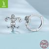S925 Sterling Silver Classic Retro Iris Ear Buckle Women'S Personalized Pattern Earrings Earrings For Girlfriend