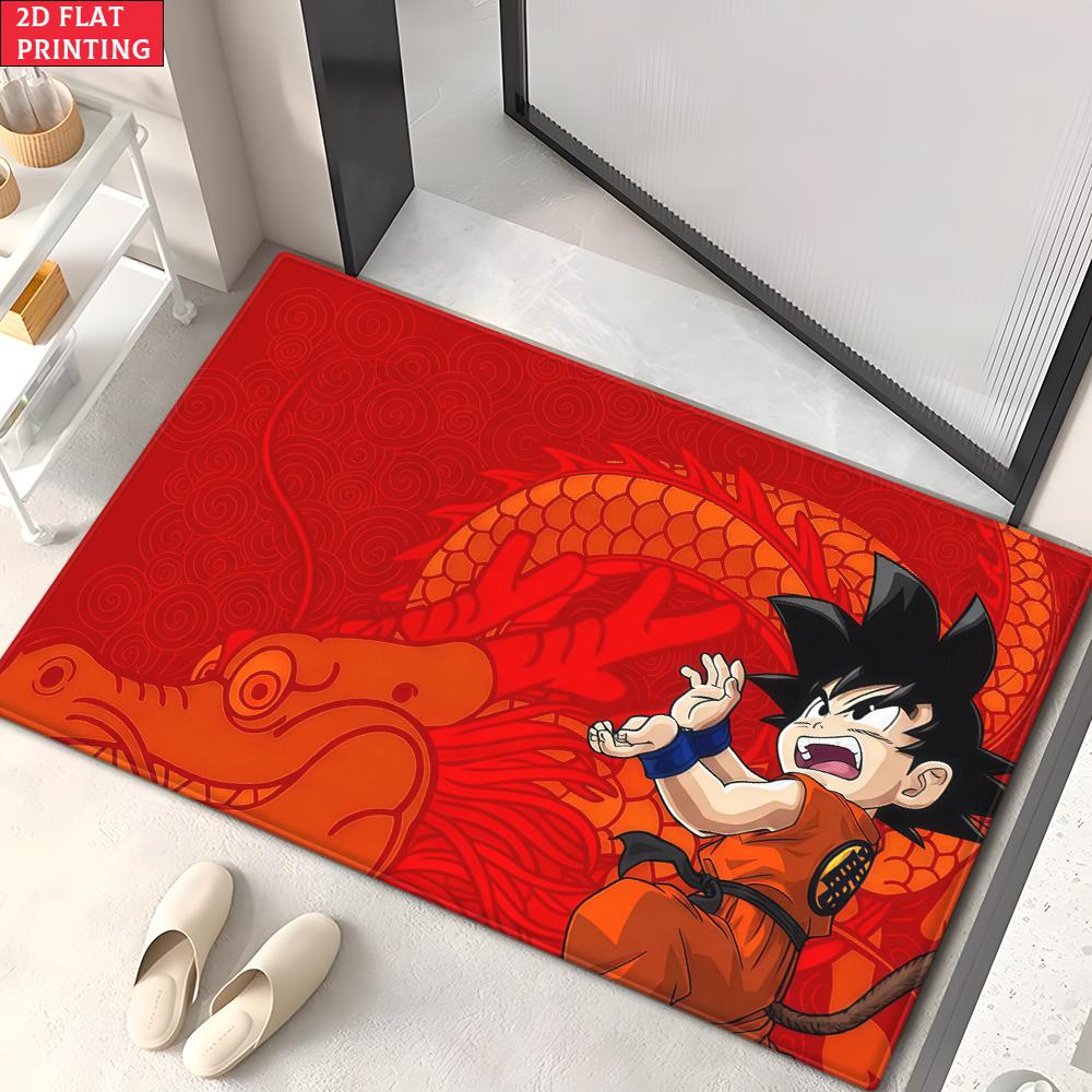 Anime Martial Arts Tournament Doormat,2D Print Absorbent Floor Mat,Entrance Rug for Bathroom Living Room Kitchen Home Decor Gift