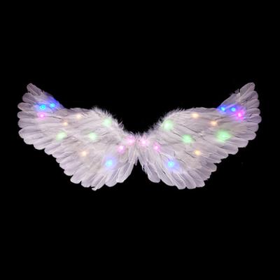 Ali di Cupido Elettriche Ali di Cupido Bianche Carine Luminose Costume per Festa a Tema Festività Natale