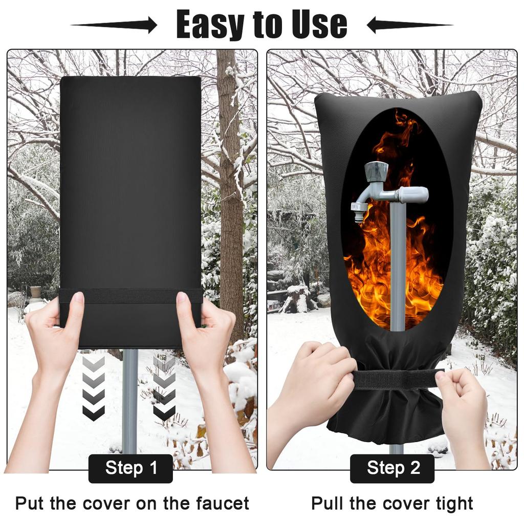 1pc Winter Waterproof Frost-proof Oxford Cloth Faucet Cover Suitable Most Faucet Garden Fire Hydrant Frost-proof Protective