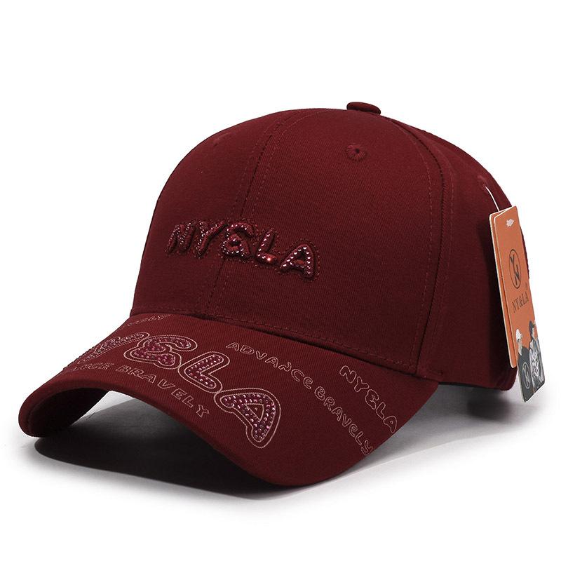 New Embroidery Ball Baseball Cap Sports Sunscreen Men's and Women's Sun Hats Breathable Versatile Casual Duck Tongue