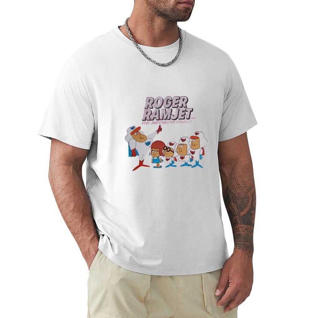 Roger Ramjet Tshirt Fashion Casual Short Sleeve Top