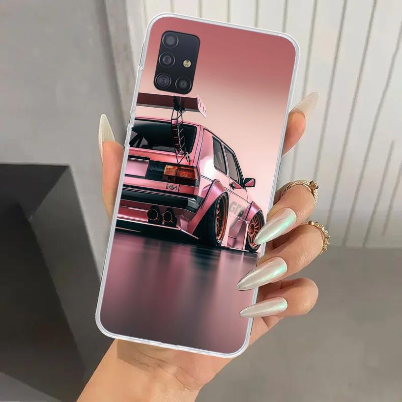 

MK1 Golf Vintage Car Phone Case for Samsung Galaxy A52 A32 A22 A12 A02S A50S A30S A10S Note 20 Ultra 10 Plus S10 A31 A20 A71 A72 Samsung A52