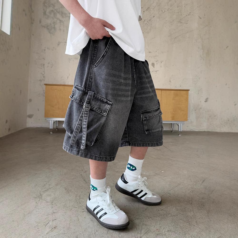 Jungen Sommer 2025 Denim-Shorts - Trendiger Five-Pocket-Stil für Kinder