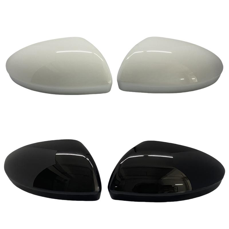 For Renault Clio MK5     2024 2025 Glossy Black/White Car Replacement Rearview Side Mirror Cover Wing Cap