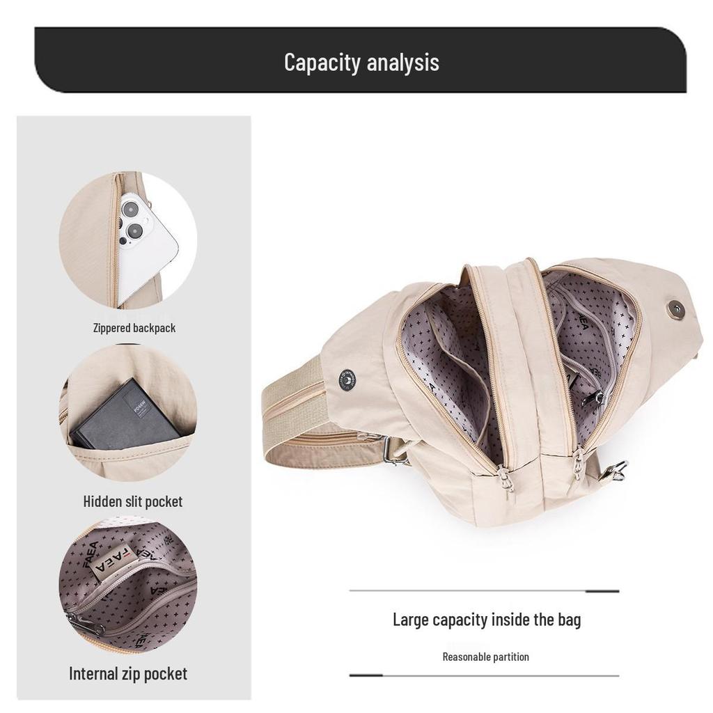 FAEA Stilvoller Leichter Crossbody-Rucksack: Modische, strukturierte, vielseitige Ein-Schulter-Tasche für Reisen.