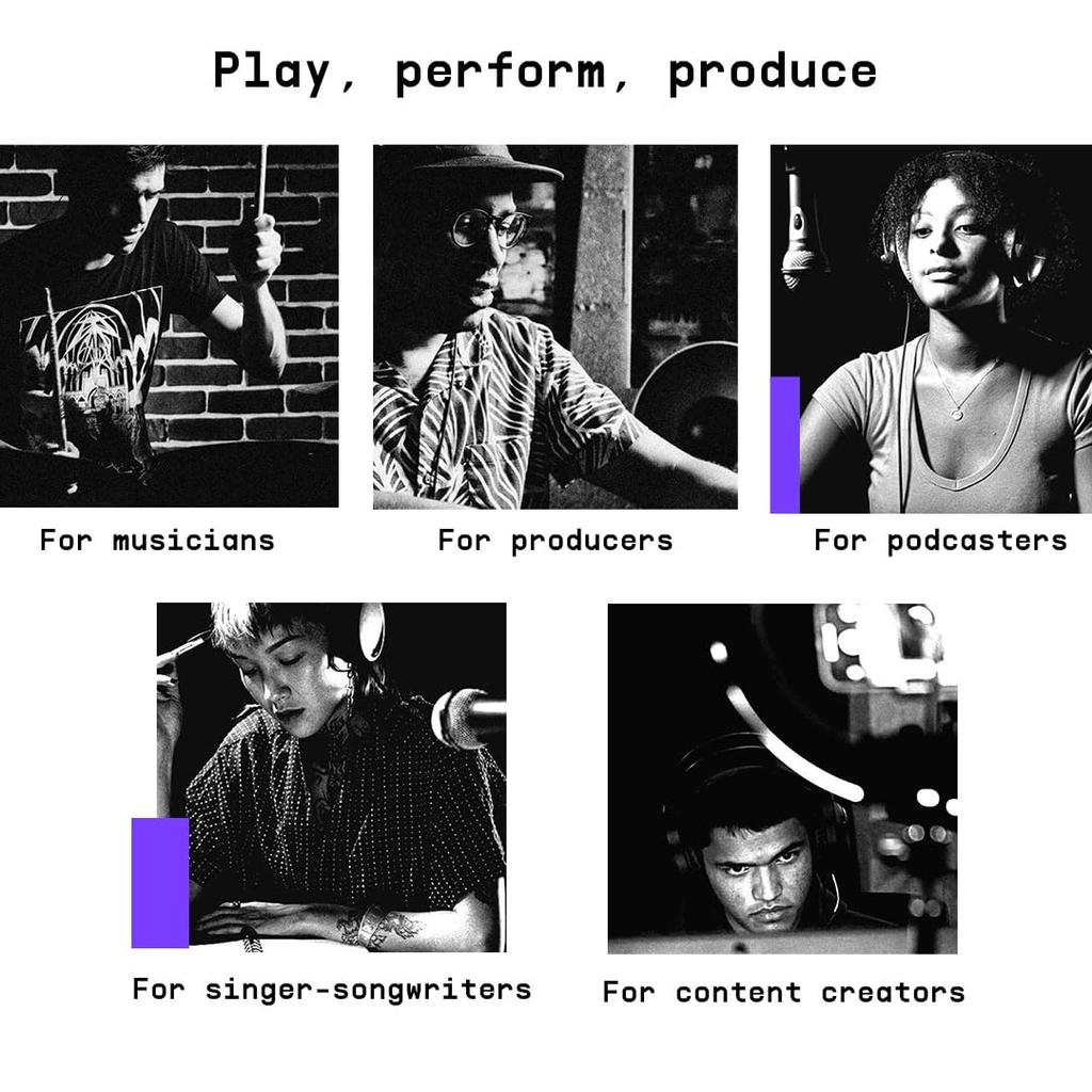 Arturia MiniFuse 4 Kompaktes USB-Audio-MIDI-Interface mit kreativer Software für Podcasting und Gitarre, Schwarz – – & Aufnahme, Produktion, –