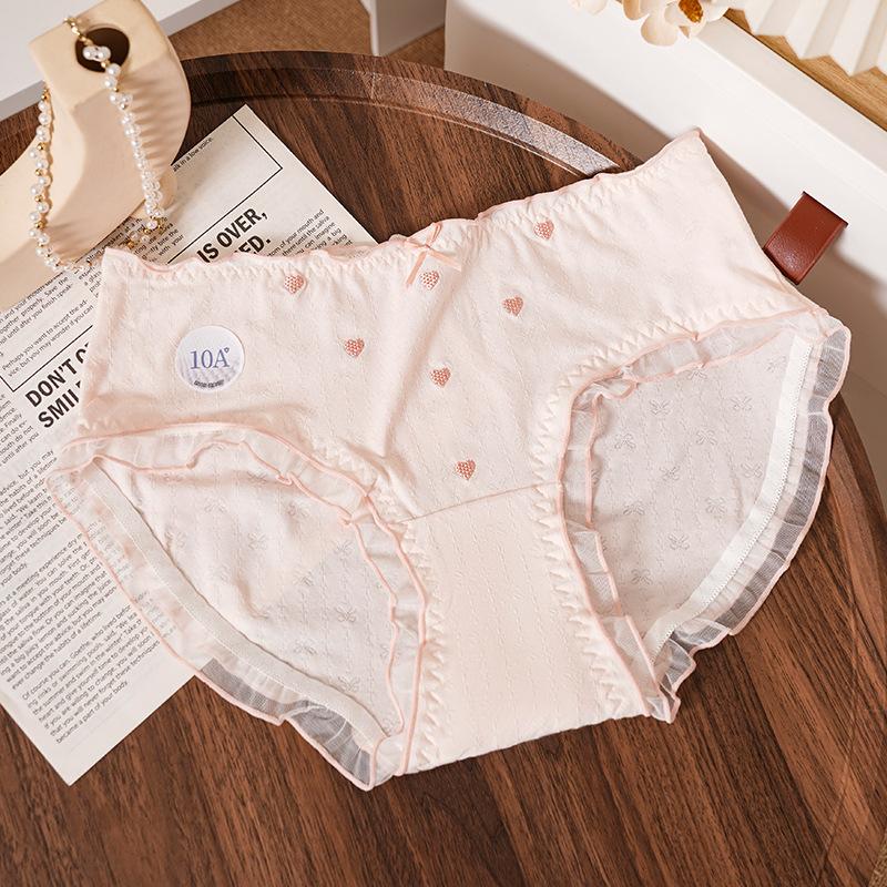 Große Mädchen Niedliche und Bequeme Baumwolle Verlängerter Schritt Dreieck Slip