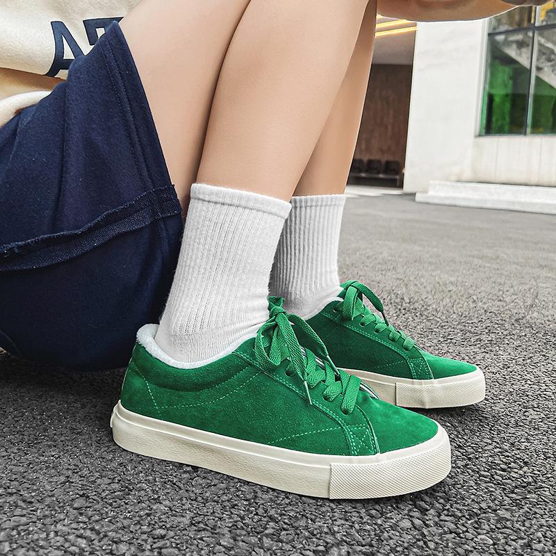 New Winter Velvet Thermal Board Shoes Couple Canvas Shoes Men's Cotton Shoes Trendy Casual Shoes Men's Skateboard Shoes