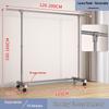 Cream Style Movable Indoor Clothes Drying Rack and Hanger