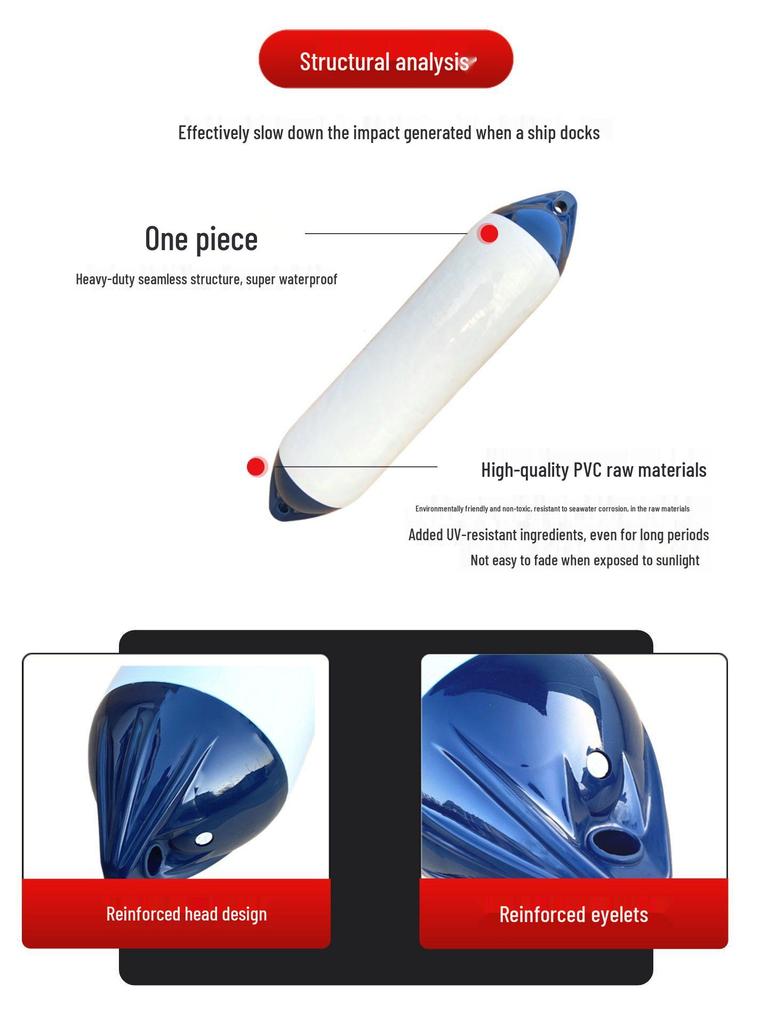 Marine PVC Inflatable Anti-Collision Yacht & Speedboat Fender Ball