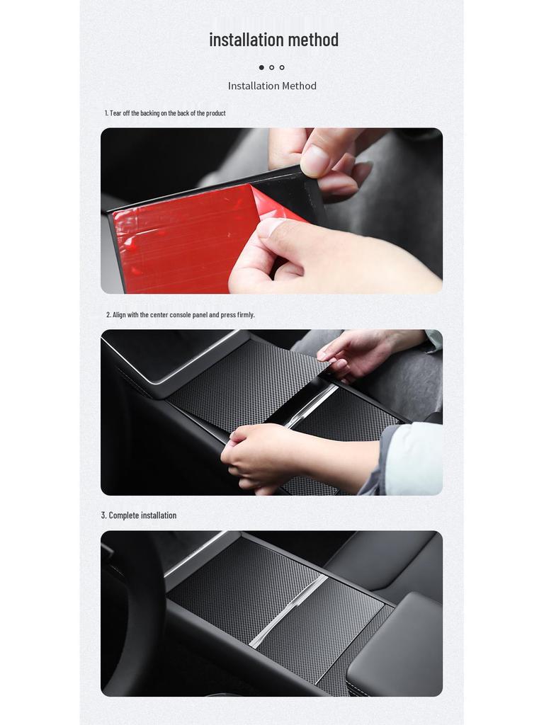 Tesla Model 3/Y Center Console TPU Protective Film - Interior Accessory