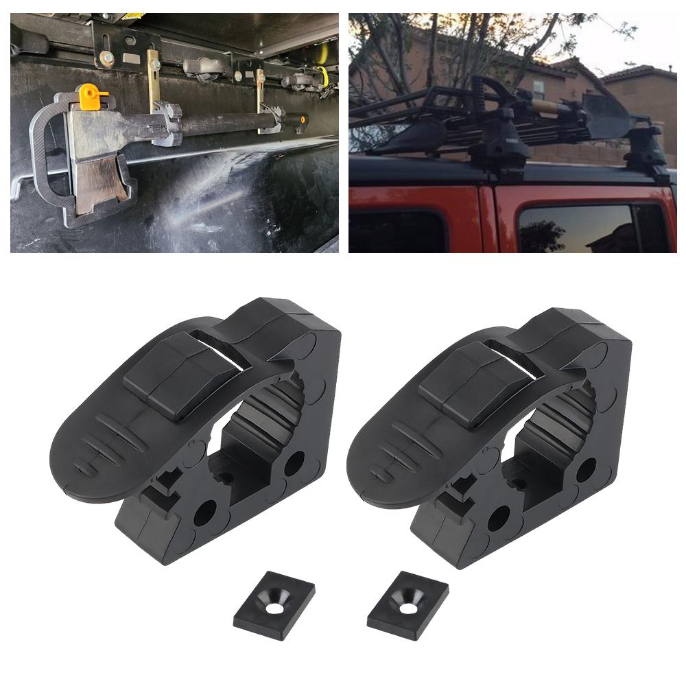 Rubber Clamp Mount Fits 1"~1.5" Diameter Tools Clamp Mount Bracket 2pcs Handle Keeper Shovel Holder Mount Quick-Release