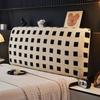 Plaid Thickened Bedside Headboard Cover