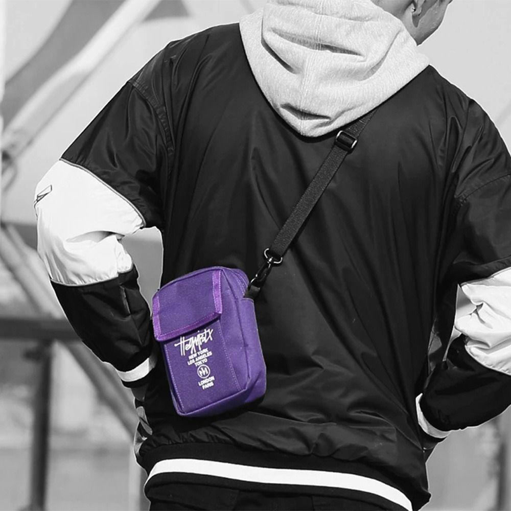 Wallets Men Sling Bag Zippers Shoulder Chest Bag Fashion Design Mini Crossbody Bag  Male