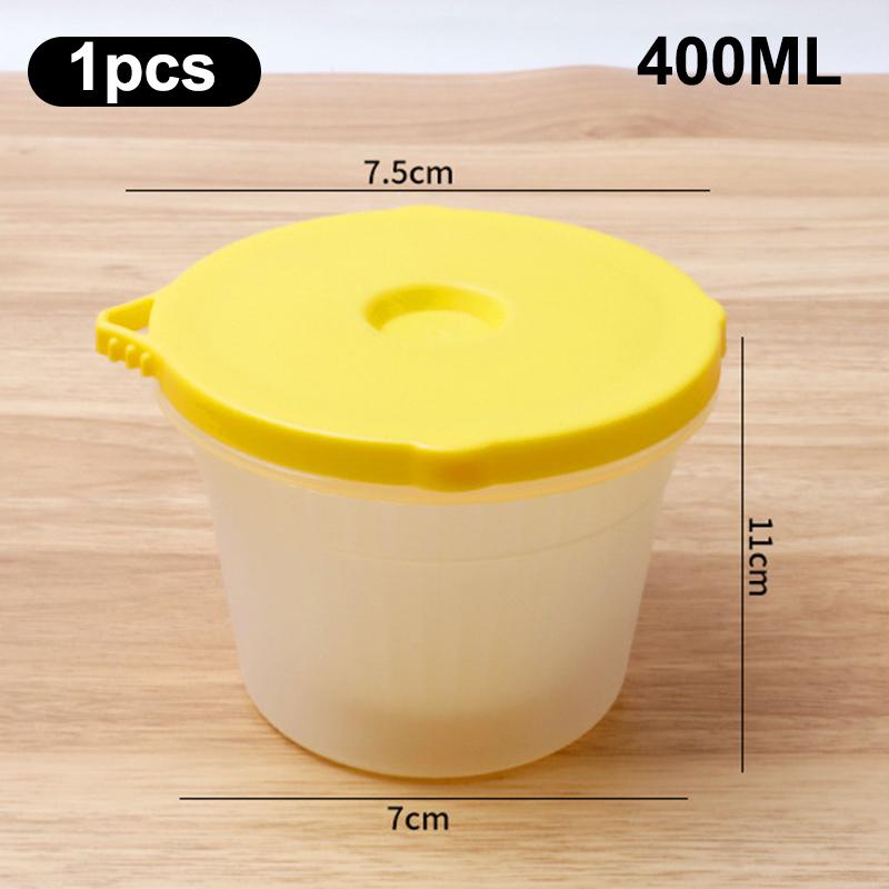 1/4 Pcs Condiments Crisper Refrigerator Chopped Green Onion Storage Box Scallion Ginger And Garlic Drainage Fresh-Keeping Box жёлтый