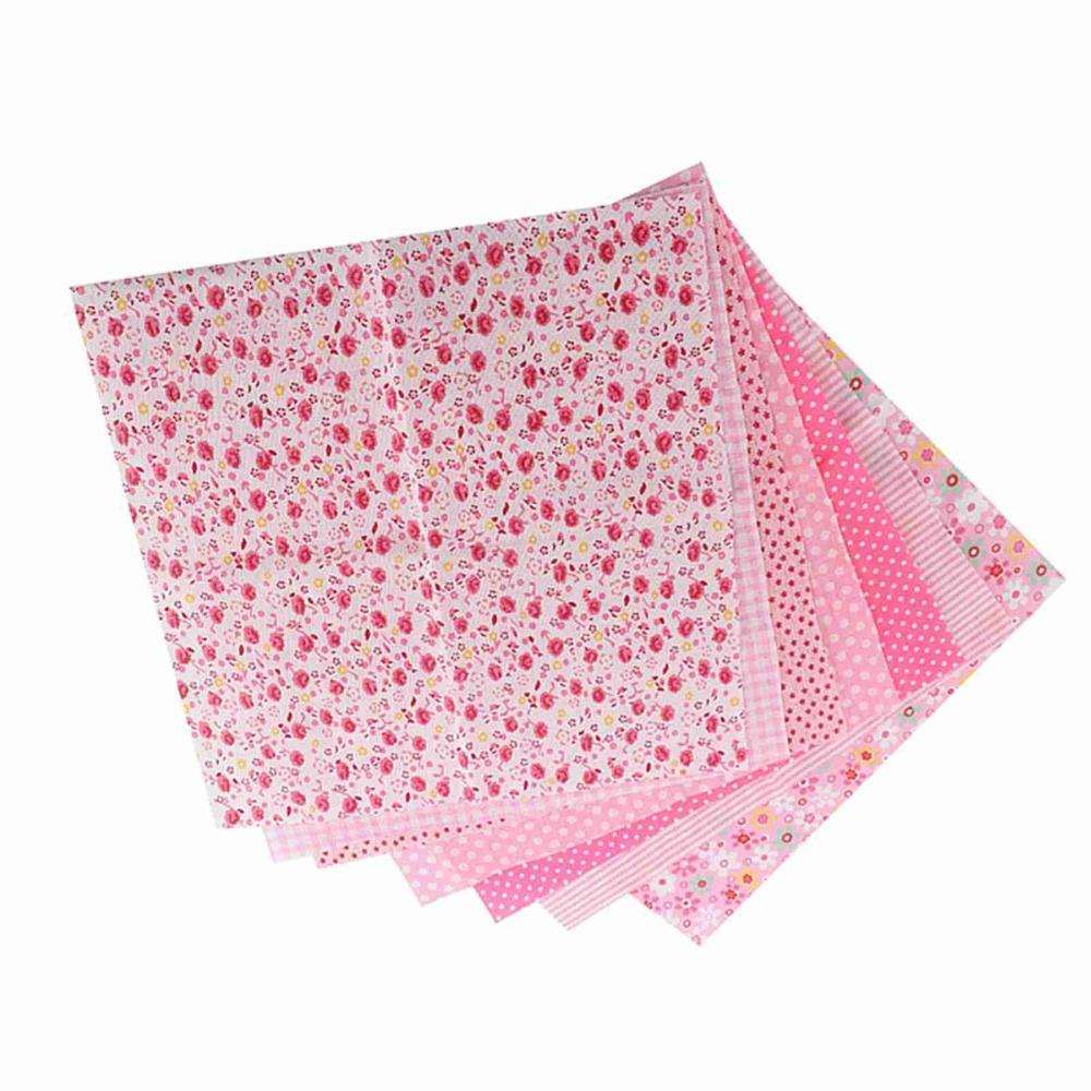 7Pcs Pure Cotton Material Cotton Fabric 50*50cm Square Size Patchwork Cloth  DIY Patchwork