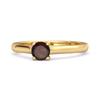 Solitaire Round Cut Garnet 925 Sterling Silver Gold Vermeil Promise Ring