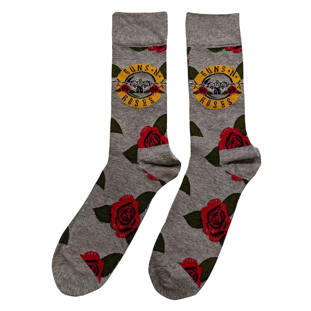Guns N Roses Unisex Adult Bullet Roses Ankle Socks