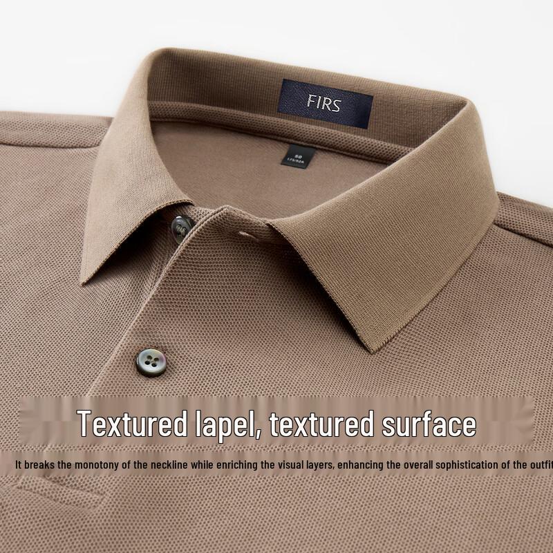 FIRS Men's 100% Cotton Mercerized Short-Sleeve Polo Shirt