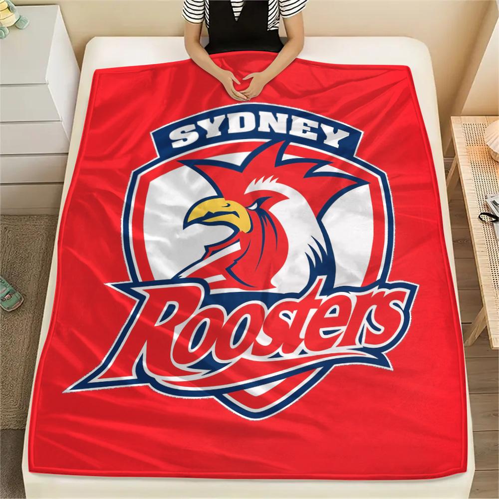 

Sydney Roosters Print Flannel Blanket, High quality Comfortable for All Seasons, Home Decor, Warmth and Comfort 80cm x 120cm