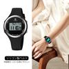 Digital Wristwatch for Women, Slim Design, Unisex, Stylish, Waterproof, Black, Simple, Sporty Watch with Multifunctional Features: Alarm/Date/Day/Stop