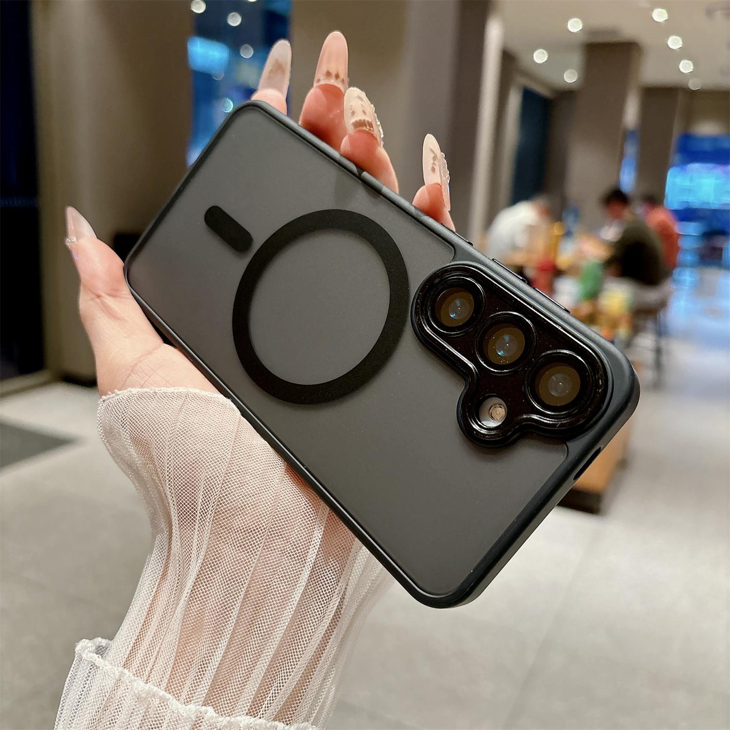 Phone Case Cswo02 Rmor Hard Case For Samsung Galaxy A16 A17 A26 A36 A56 L Tempered Film With Lens Matte Auxury For Magsafe Wireless Charge Cover