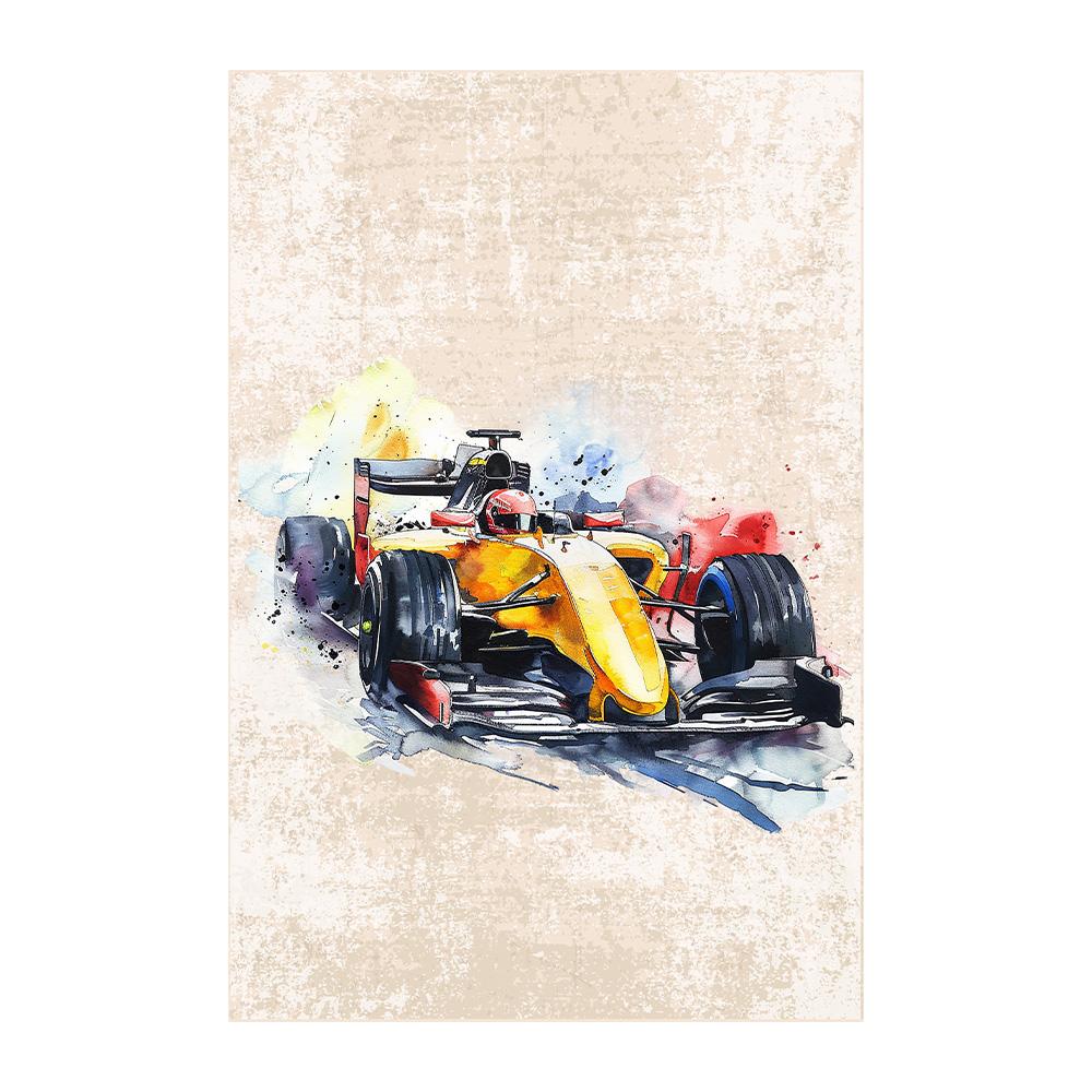 Retro F1 Racing Canvas Painting Poster Vintage Racing Car Wall Art Print for Home Decor