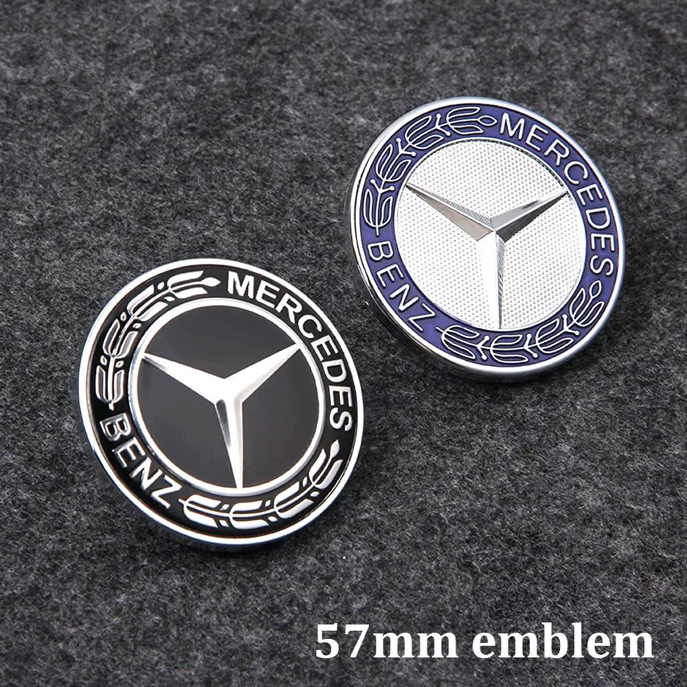 CQM1 for Mercedes Benz 57mm car aluminum hood emblem front badge modification accessories suitable AMG A B C E G W212 W213 W214